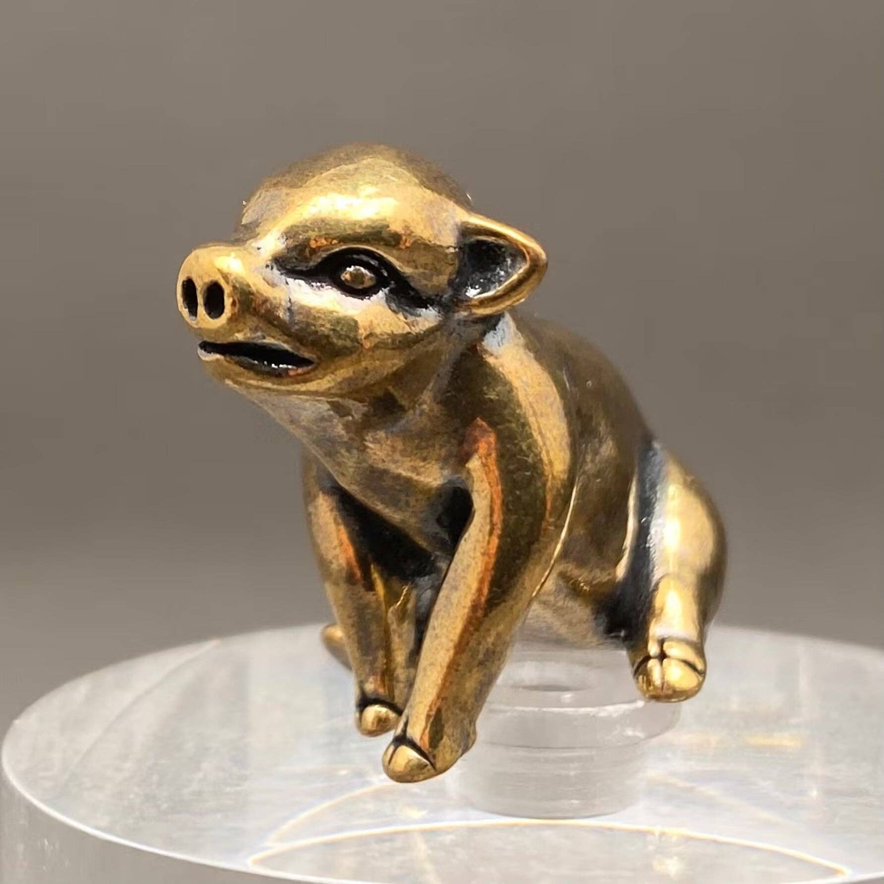 Brass Little Pig Crafts Decoration Desktop Ornaments