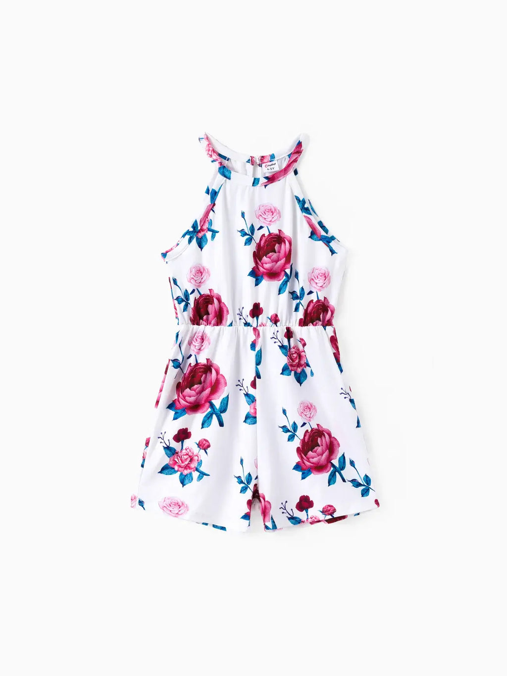 Girl Floral Halterneck Romper
