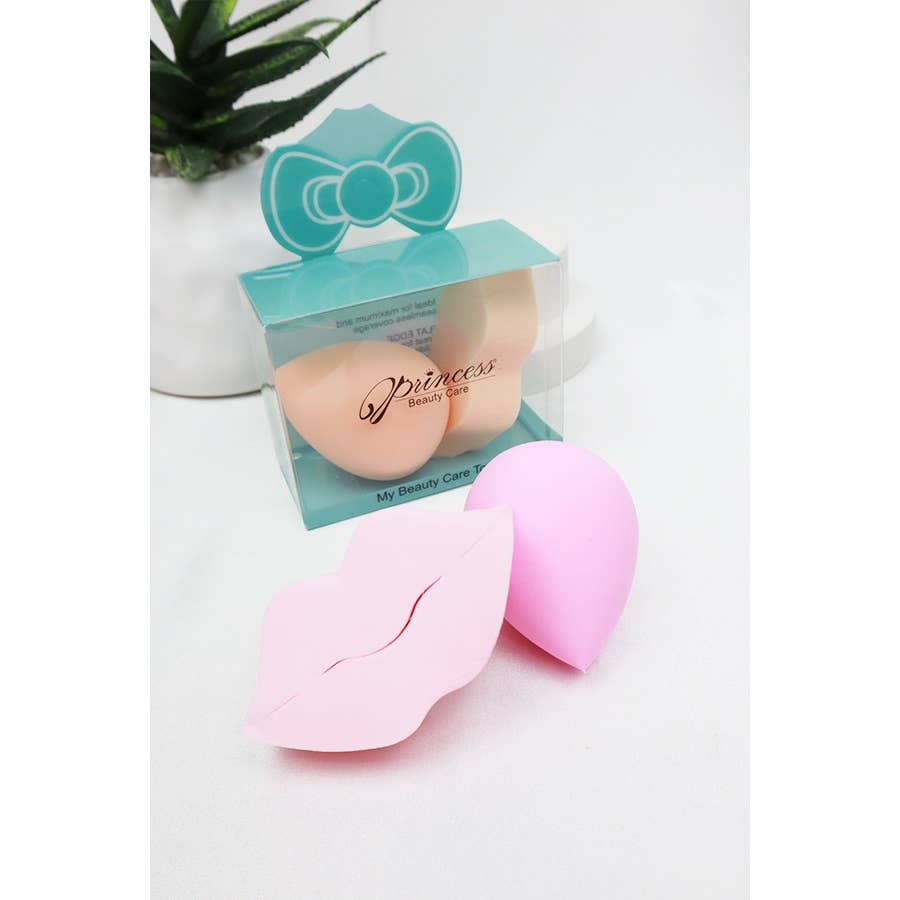 Lips and Tear Make Up Sponge Set