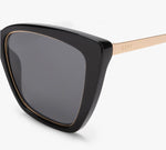 Becky IV - Black + Grey Polarized Sunglasses