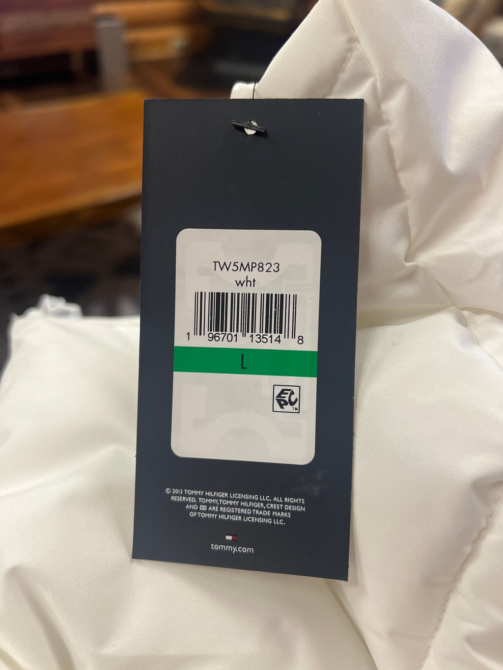 Tommy Hilfiger Women’s White Hooded Puffer Coat