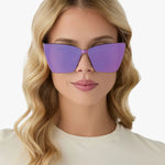 Goldie Opalescent Pink + Cherry Blossom Mirror Sunglasses