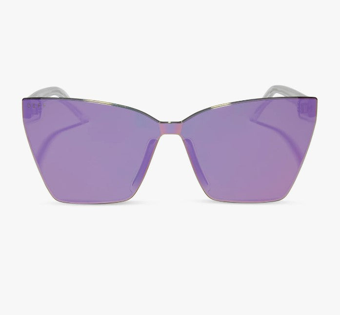 Goldie Opalescent Pink + Cherry Blossom Mirror Sunglasses