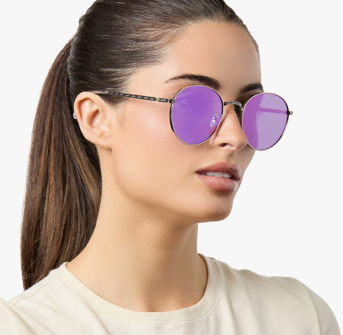 Mace Windu™️ Space Oxidized Steel + Lightsaber™️ Purple Sunglasses