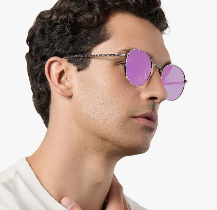 Mace Windu™️ Space Oxidized Steel + Lightsaber™️ Purple Sunglasses