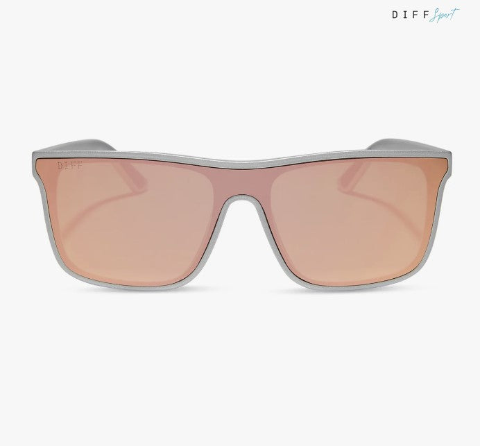 Flash Silver + Peach Mirror Polarized Sunglasses