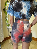 Tie Dyed French Terry Knit Shorts