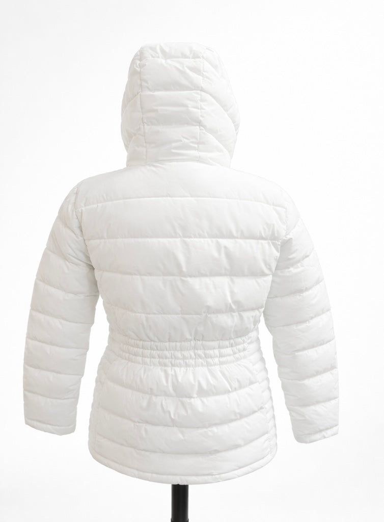 Tommy Hilfiger White Hooded Puffer Jacket – New Without Tags