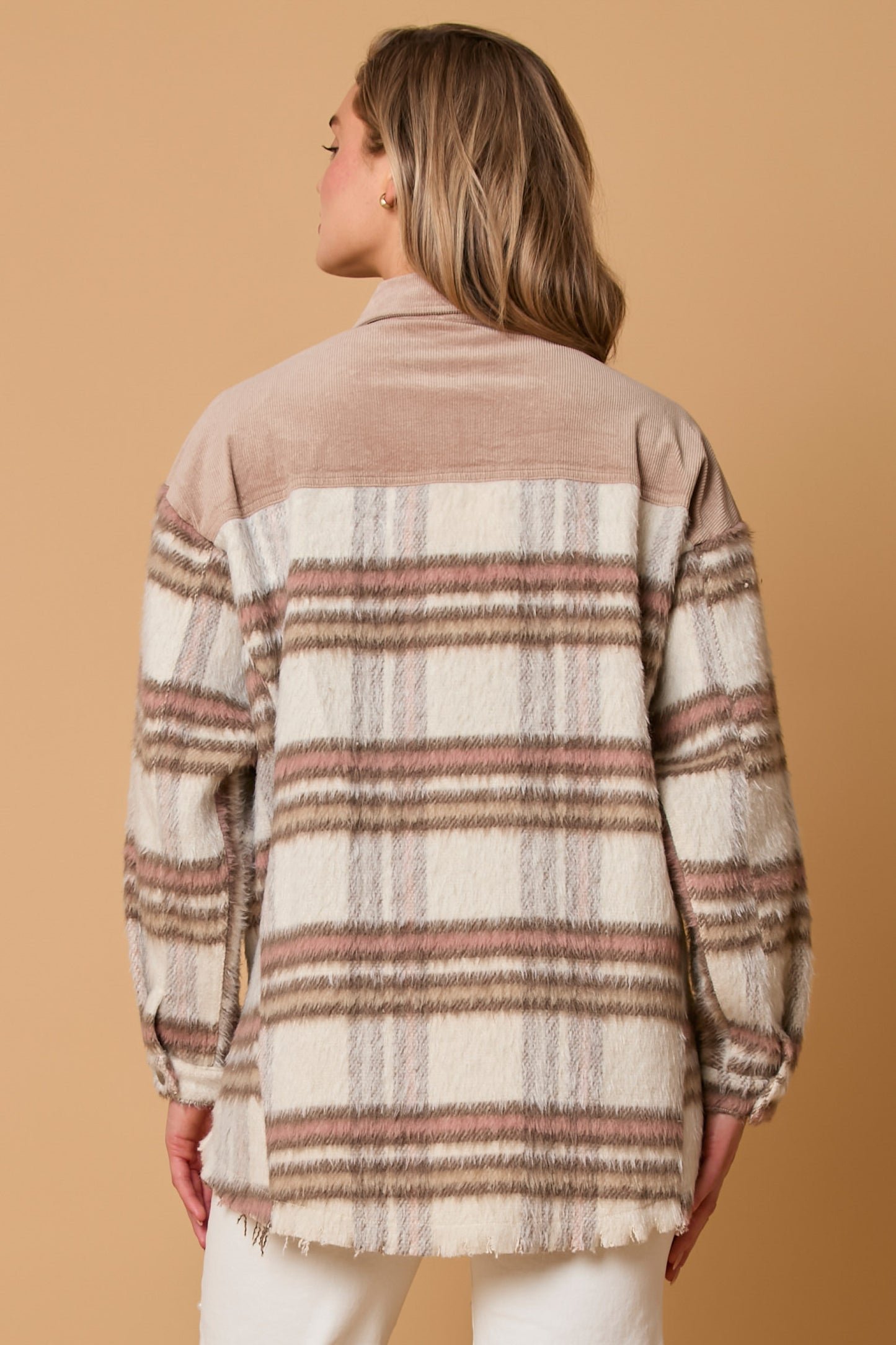 Corduroy-Flannel Mixed Jacket