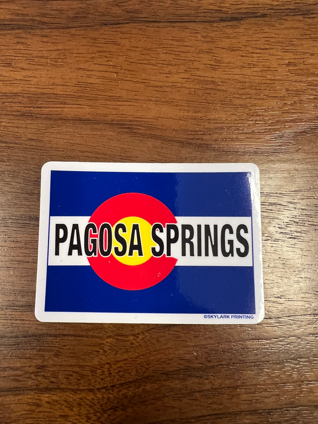 Colorado State Gloss Sticker Pagosa Springs