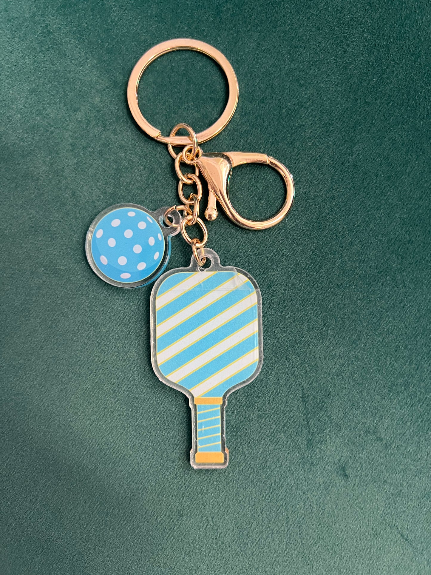 "Dink" Acrylic Pickleball Keychain