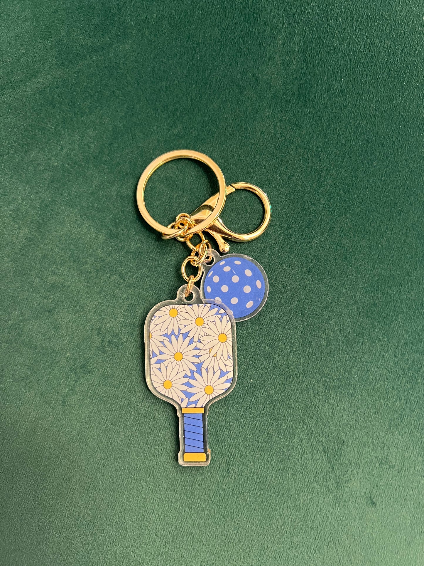 "Dink" Acrylic Pickleball Keychain