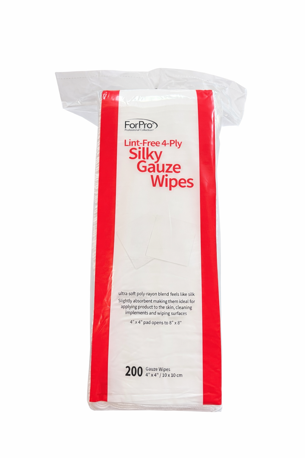 Lint-Free 4-Ply Silky Gauze Wipes - 200 Count