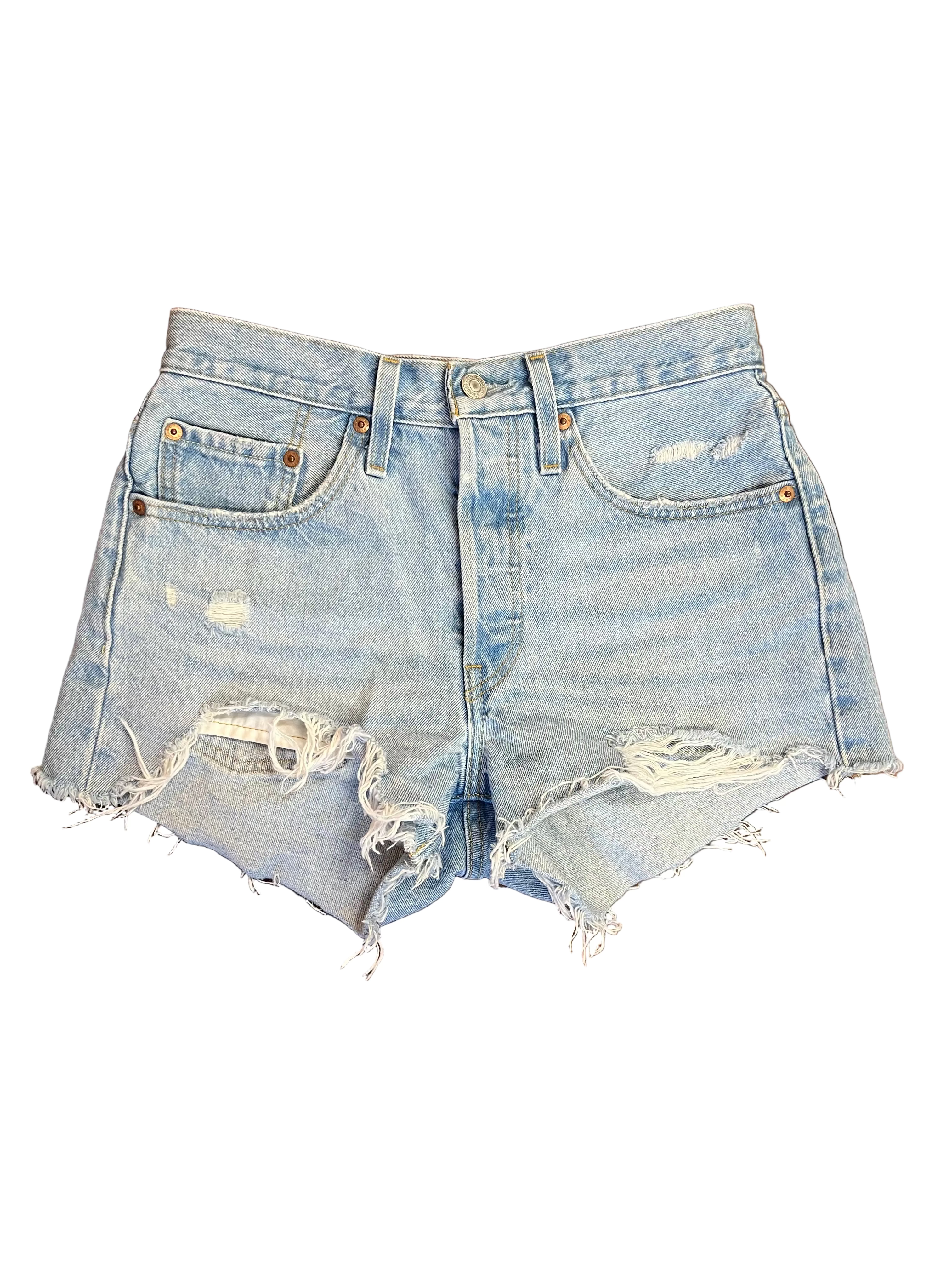 Levi’s 501 Distressed Denim Cutoff Shorts | Pre-Loved