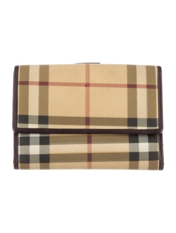 Burberry Nova Check Canvas & Leather Wallet | Pre-Loved Designer