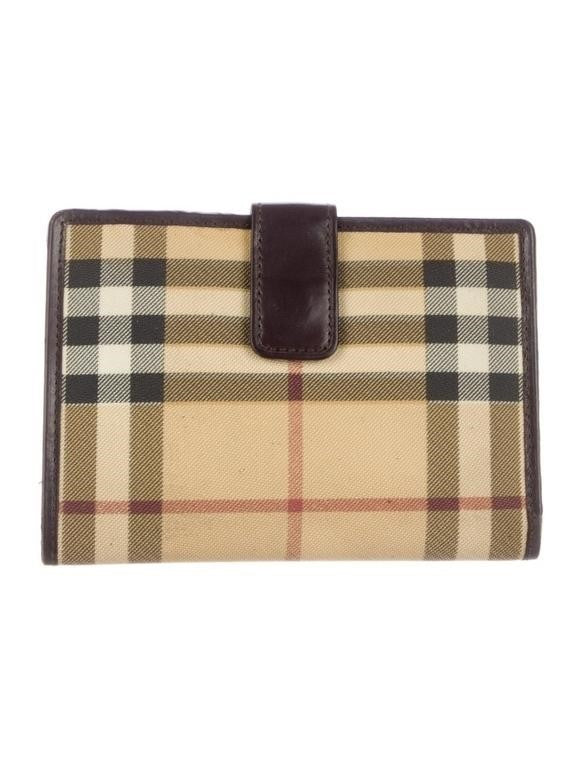 Burberry Nova Check Canvas & Leather Wallet | Pre-Loved Designer