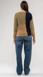 Colorblock Knit Pullover Sweater