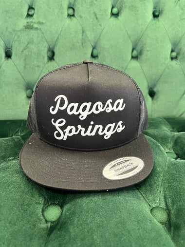 Pagosa Springs Raised Print Snapback Trucker Hats