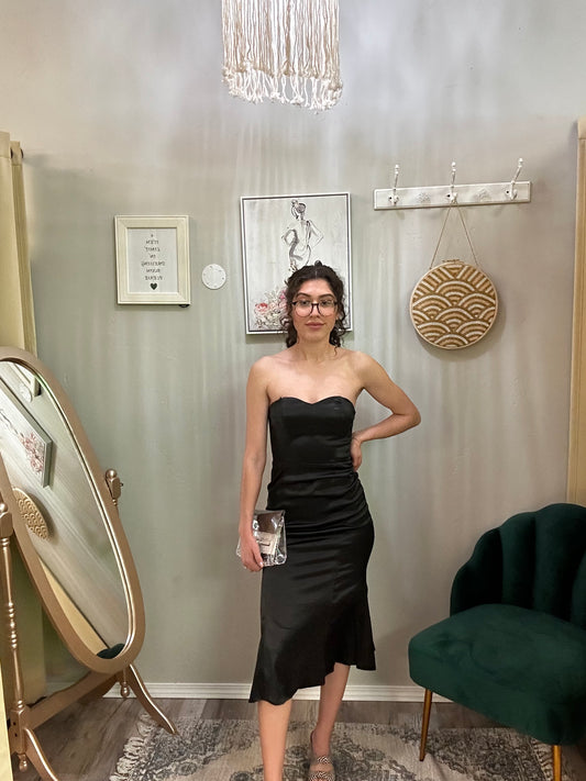 Tube Trumpet Midi Dress