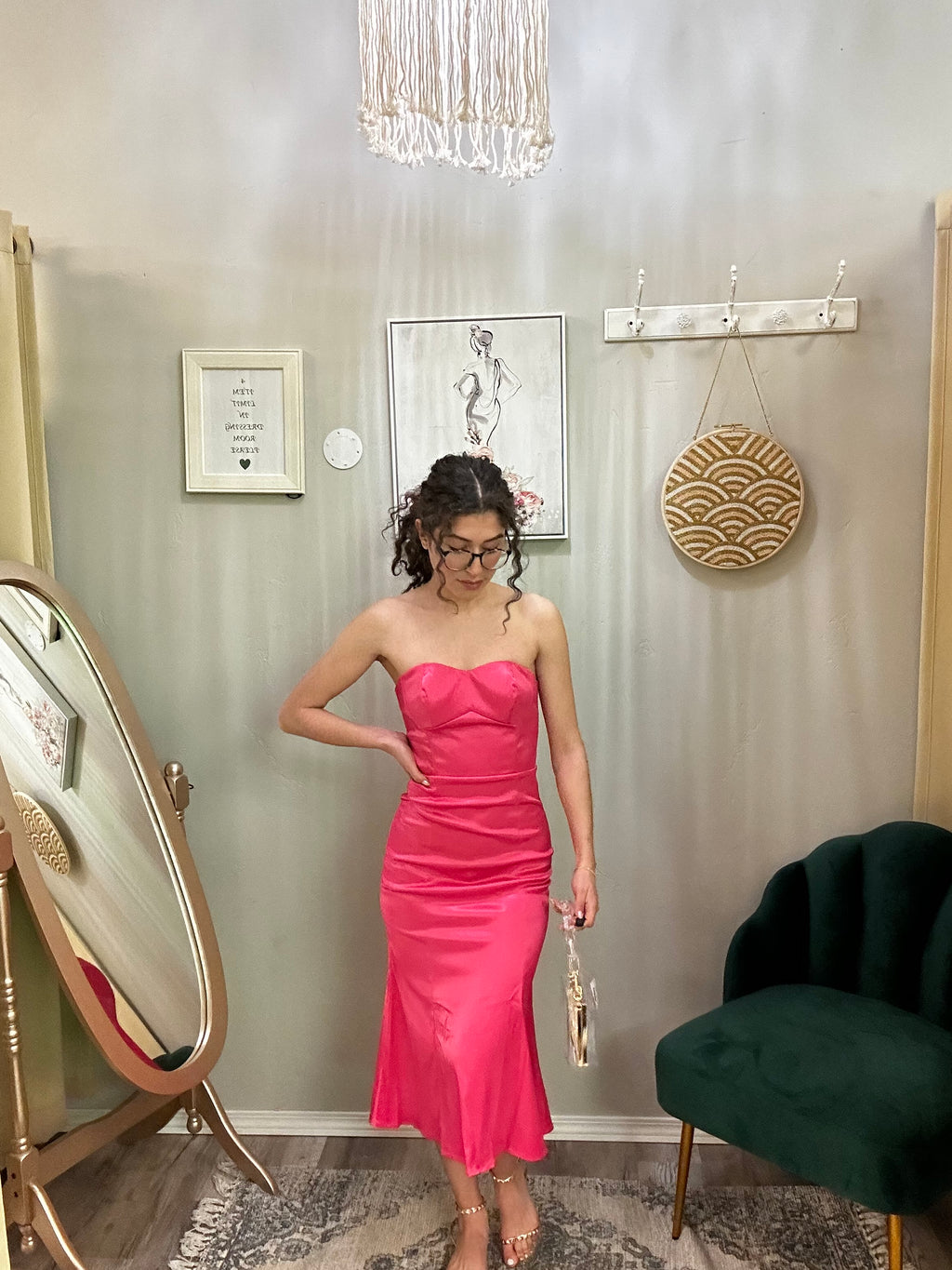 Tube Trumpet Midi Dress