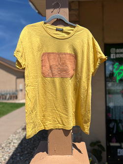 Puff' Boot Stitch Patch Graphic Tshirt