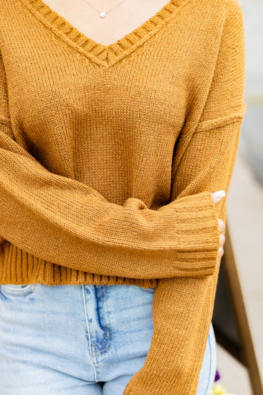 Long Layers V Neck Long Sleeve Sweater