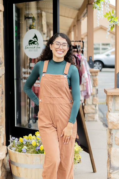 Chic Soft Corduroy Overalls