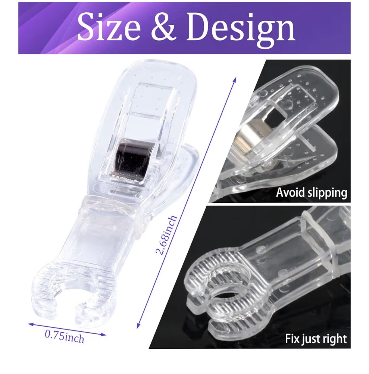 Disposable Piercing Needle Slot Forceps Clamp – 30 Piece Set