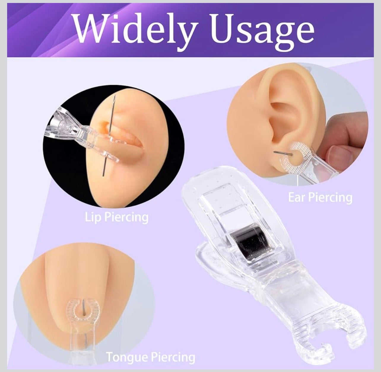 Disposable Piercing Needle Slot Forceps Clamp – 30 Piece Set