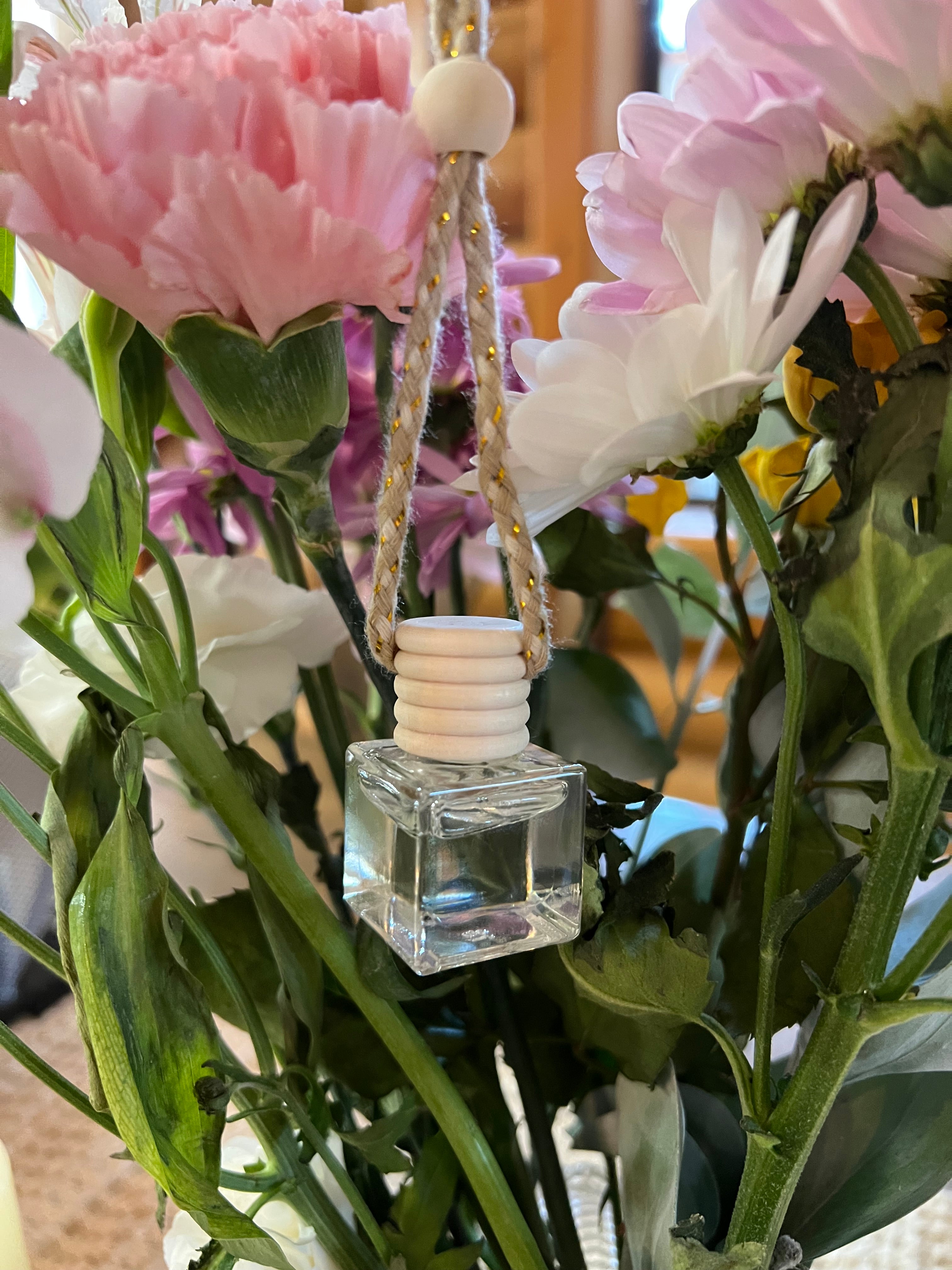 Strawberry Leather Hanging Car Diffuser Oil