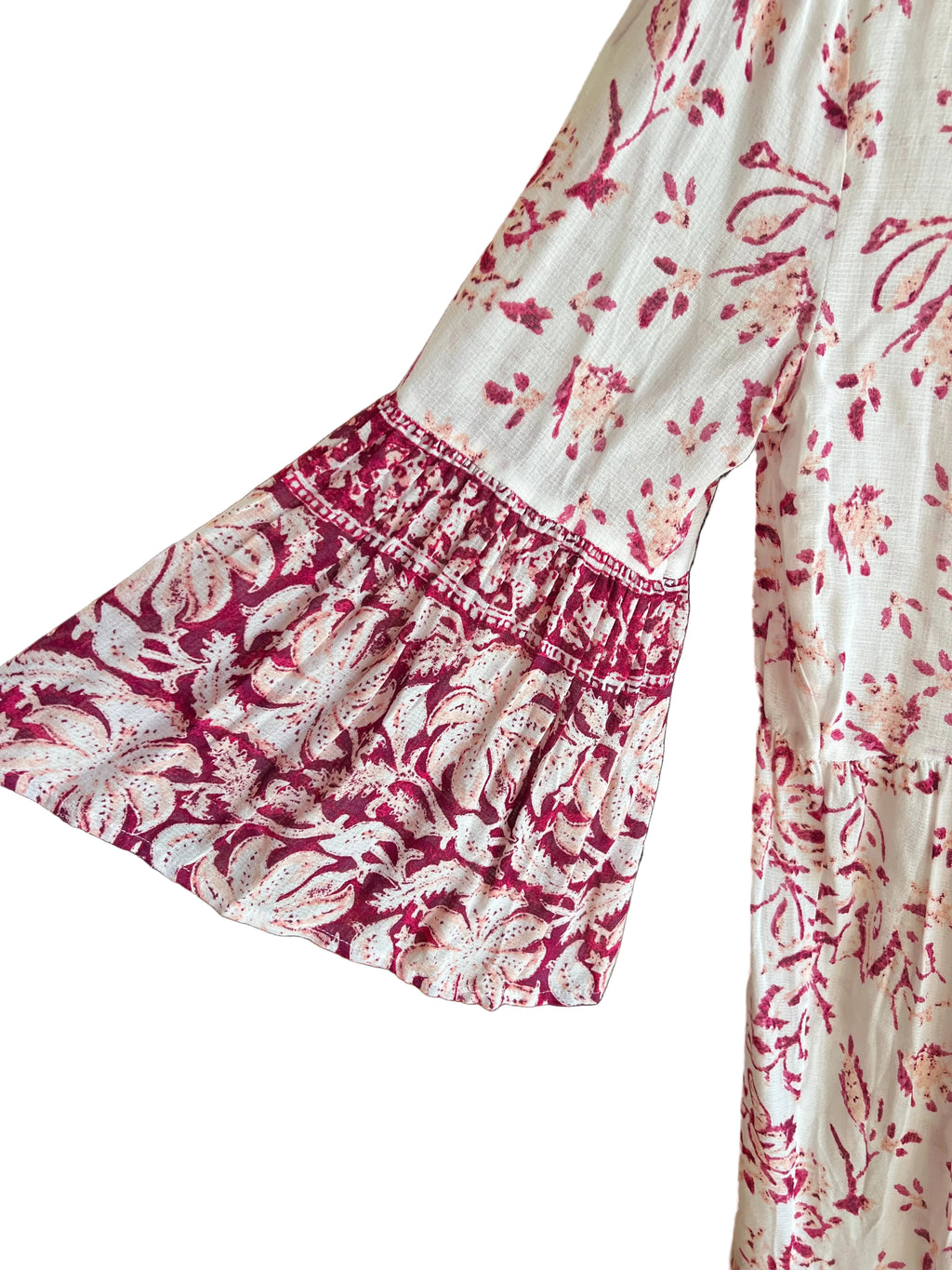 Lucky Brand Floral Bell Sleeve Mini Dress - NWT