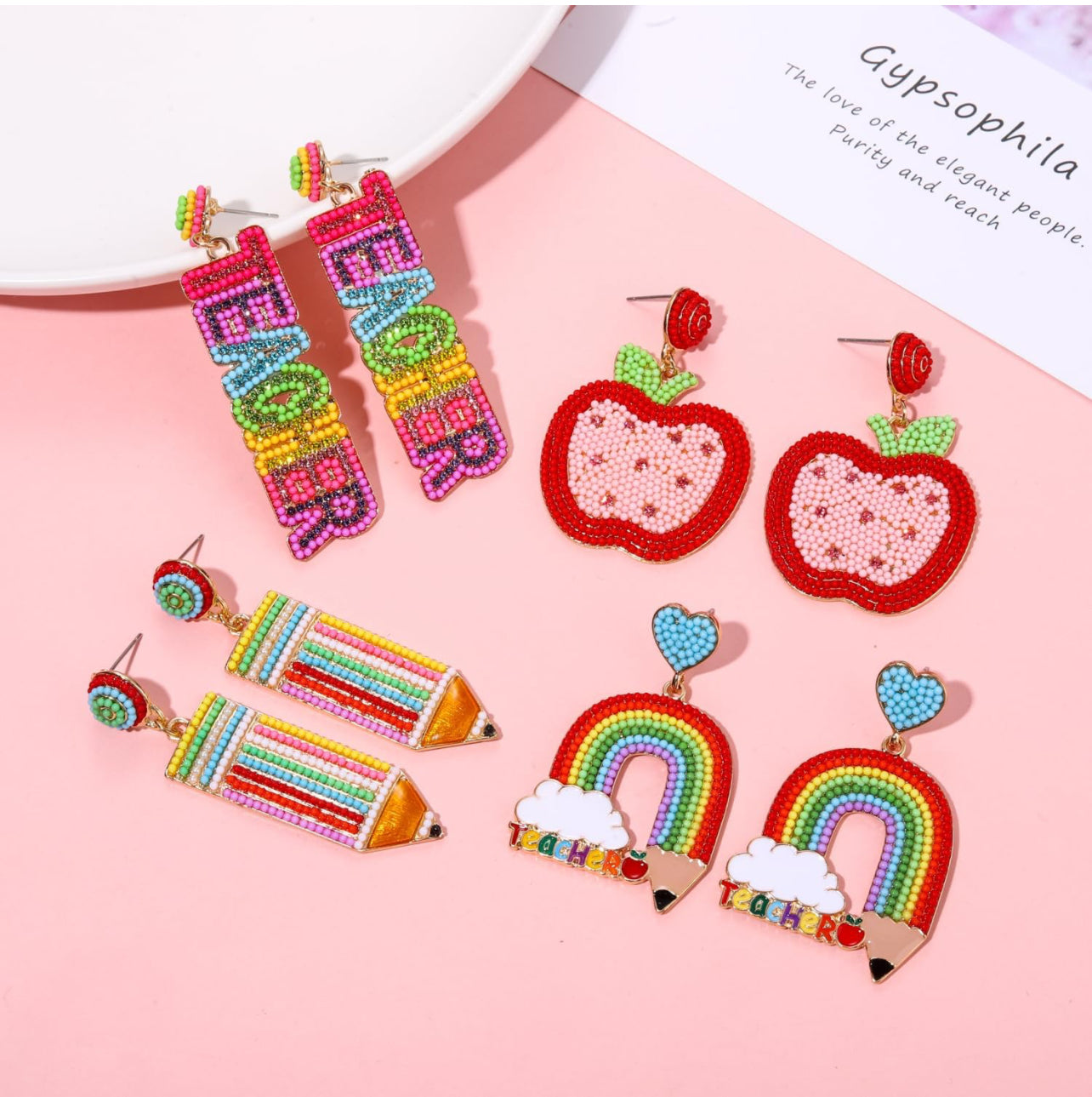 Teacher Back to School Earrings