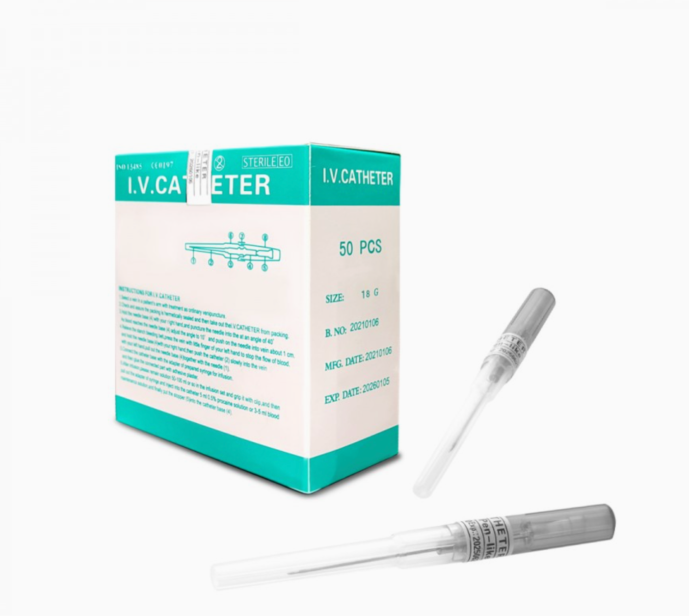 I.V.Catheter Cannula Piercing Needles: 16GA & 18 G (1.2MM)