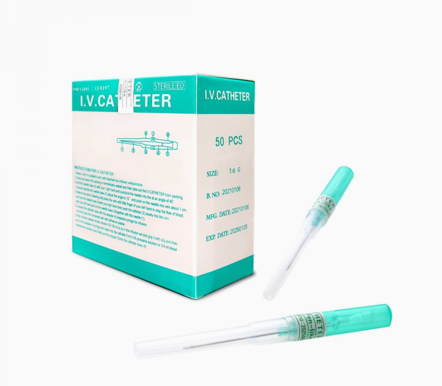 I.V.Catheter Cannula Piercing Needles: 16GA & 18 G (1.2MM)