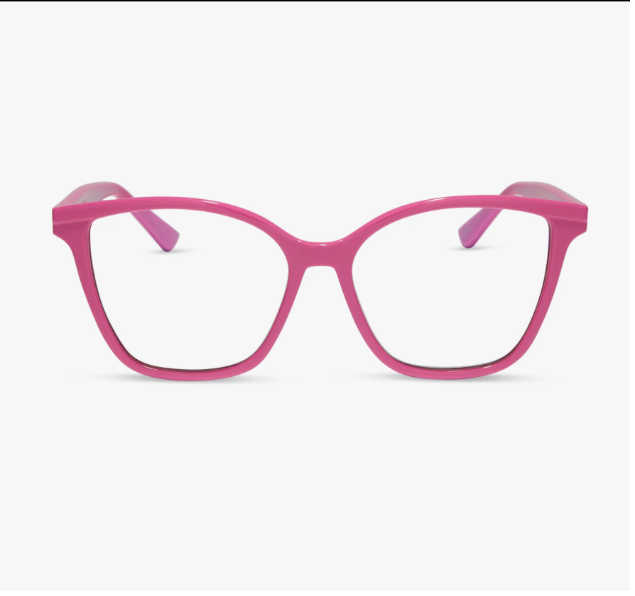 DIFF Eyewear Leah Bubblegum Pink Blue Light Readers