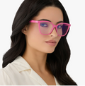 DIFF Eyewear Leah Bubblegum Pink Blue Light Readers
