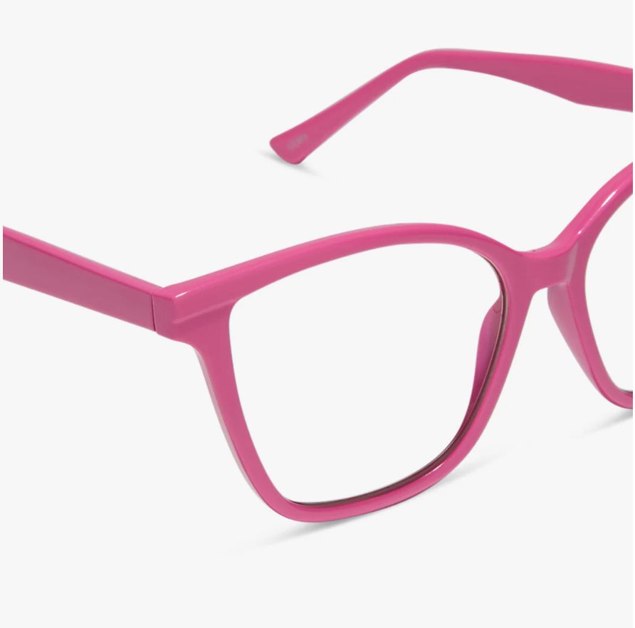 DIFF Eyewear Leah Bubblegum Pink Blue Light Readers