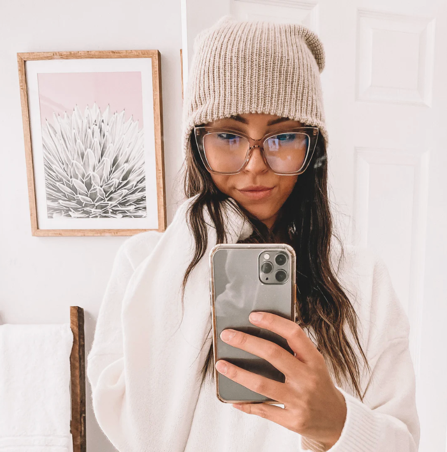 DIFF Eyewear Becky IV Amber Tortoise Blue Light Technology Glasses