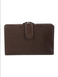 Vintage 2001 Louis Vuitton Brown Epi Leather Snap Wallet