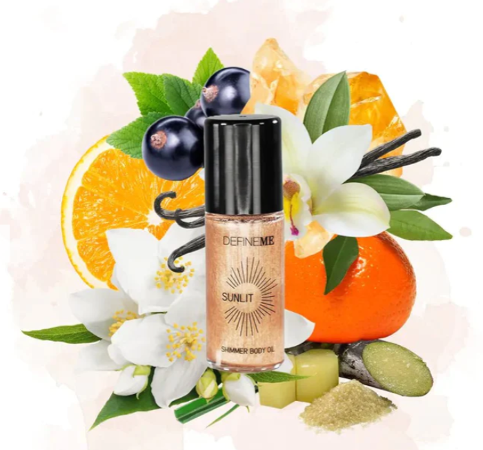 Sunlit Shimmer Body Oil.