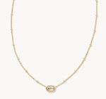 Mini Elisa Gold Satellite Short Pendant Necklace