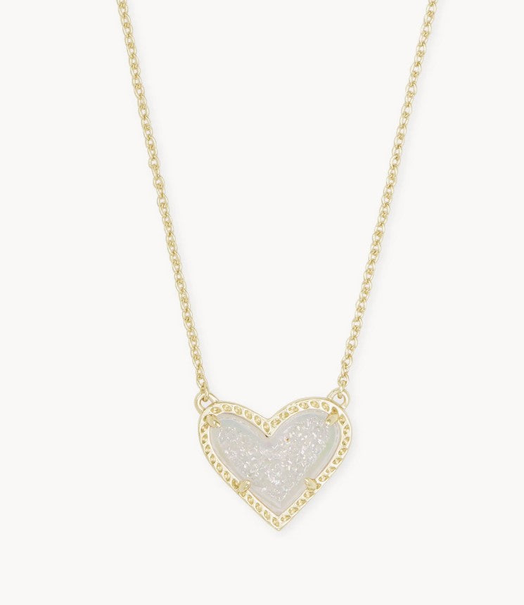 Ari Heart Gold Extended Length Pendant Necklace