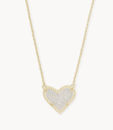 Ari Heart Gold Extended Length Pendant Necklace