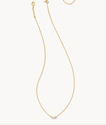 Juliette Pendant Necklace in White Crystal