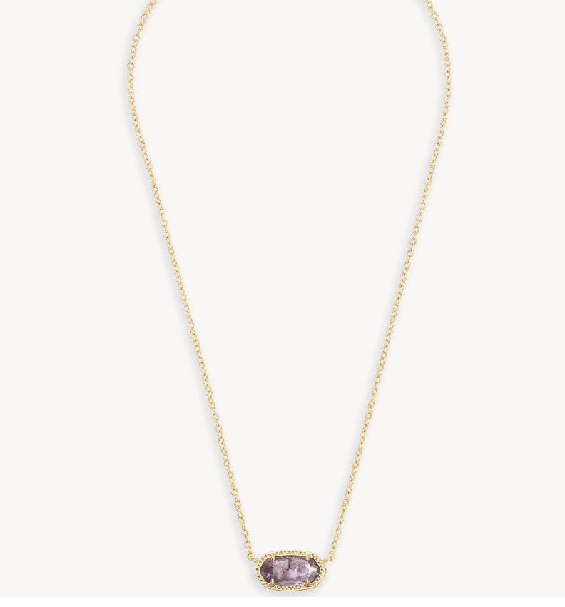 Elisa Gold Pendant Necklace