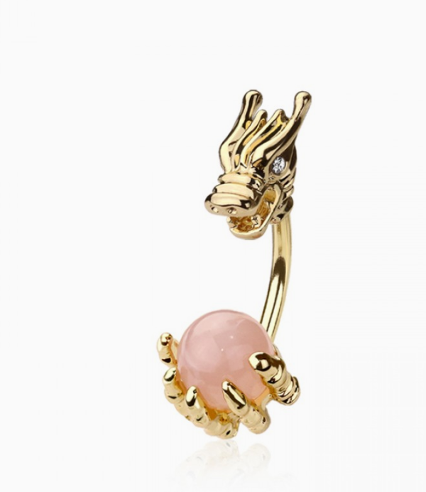 Dragon Claw Epoxy Ball Belly Button Navel Ring