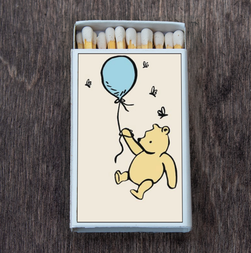 Winnie the Pooh On the Balloon Matchbox • Candle Acc