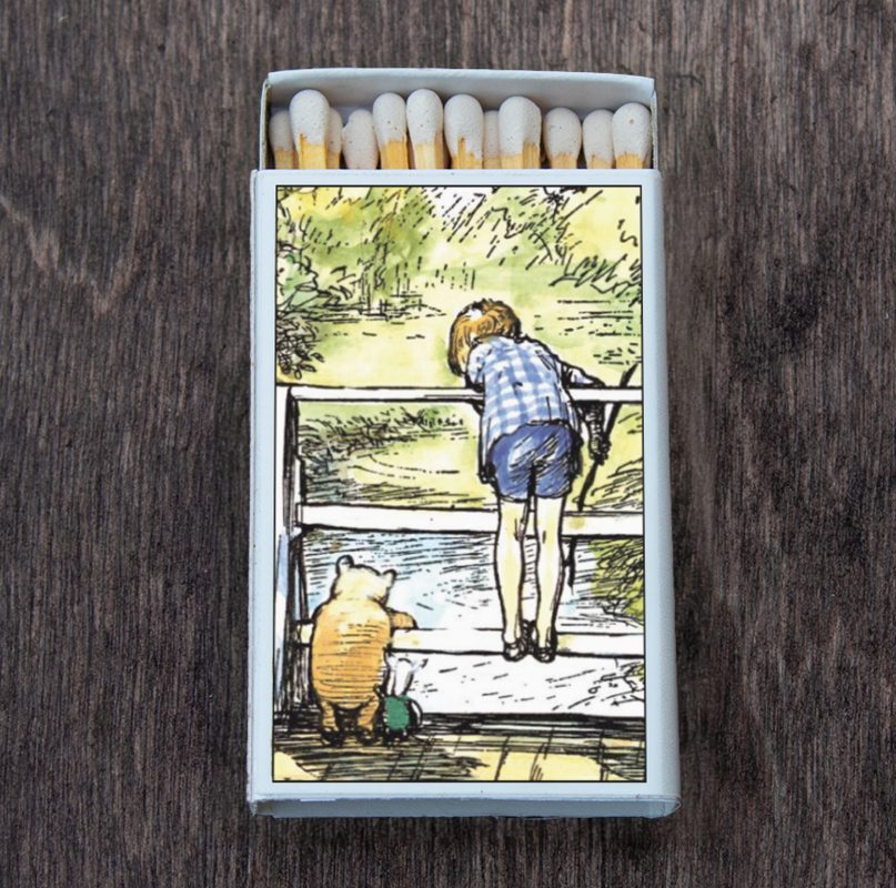 Winnie the Pooh Poohsticks Matchbox • Candle Acc • Matches