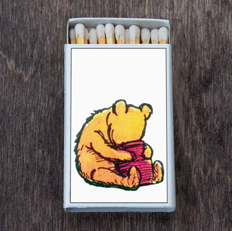 Winnie the Pooh in the Honeyjar Matchbox • Candle Acc