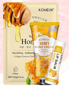 Sheet Mask, Lip balm, Lotion Gift Set